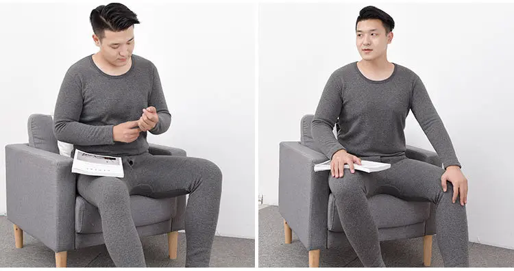 XL-7XL, термобелье, наборы, флис, толстая, одноцветная, зимняя, внутренняя одежда, мягкая, теплая, нательная рубашка, нижнее белье, комплект из 2 предметов, мужские кальсоны