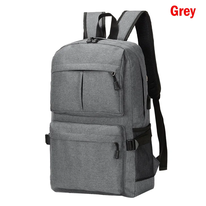 grey MoneRffi Usb рюкзак для ноутбука, сумки для книг, школьный рюкзак, повседневный рюкзак, модный мужской рюкзак - Цвет: grey