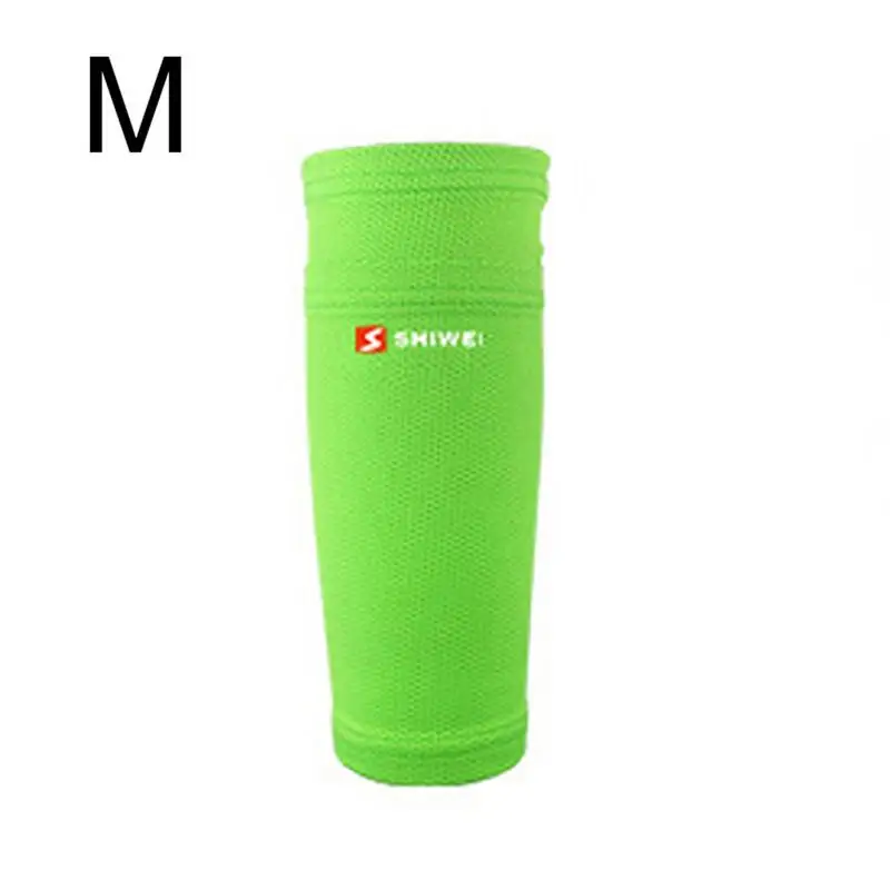 Green M 1 пара, футбольные Защитные носки с карманом, Футбольные Щитки на голень, Поддержка голени, носки для взрослых и подростков - Цвет: Green M