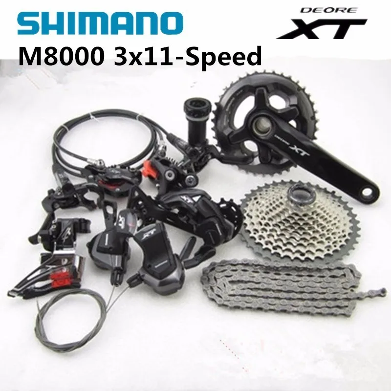 DEORE XT M8000 3x11 11S 33S speed 40-30-22T 170 мм 11-40T MTB горный велосипед группа набор
