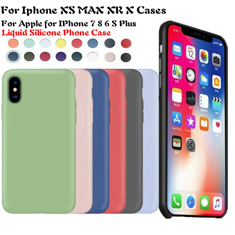 Candy Color TPU Silicone Phone Case for iPhone 7 6 6S 8 Plus Matte Frosted Protect XS X Max XR Cover | Мобильные телефоны и