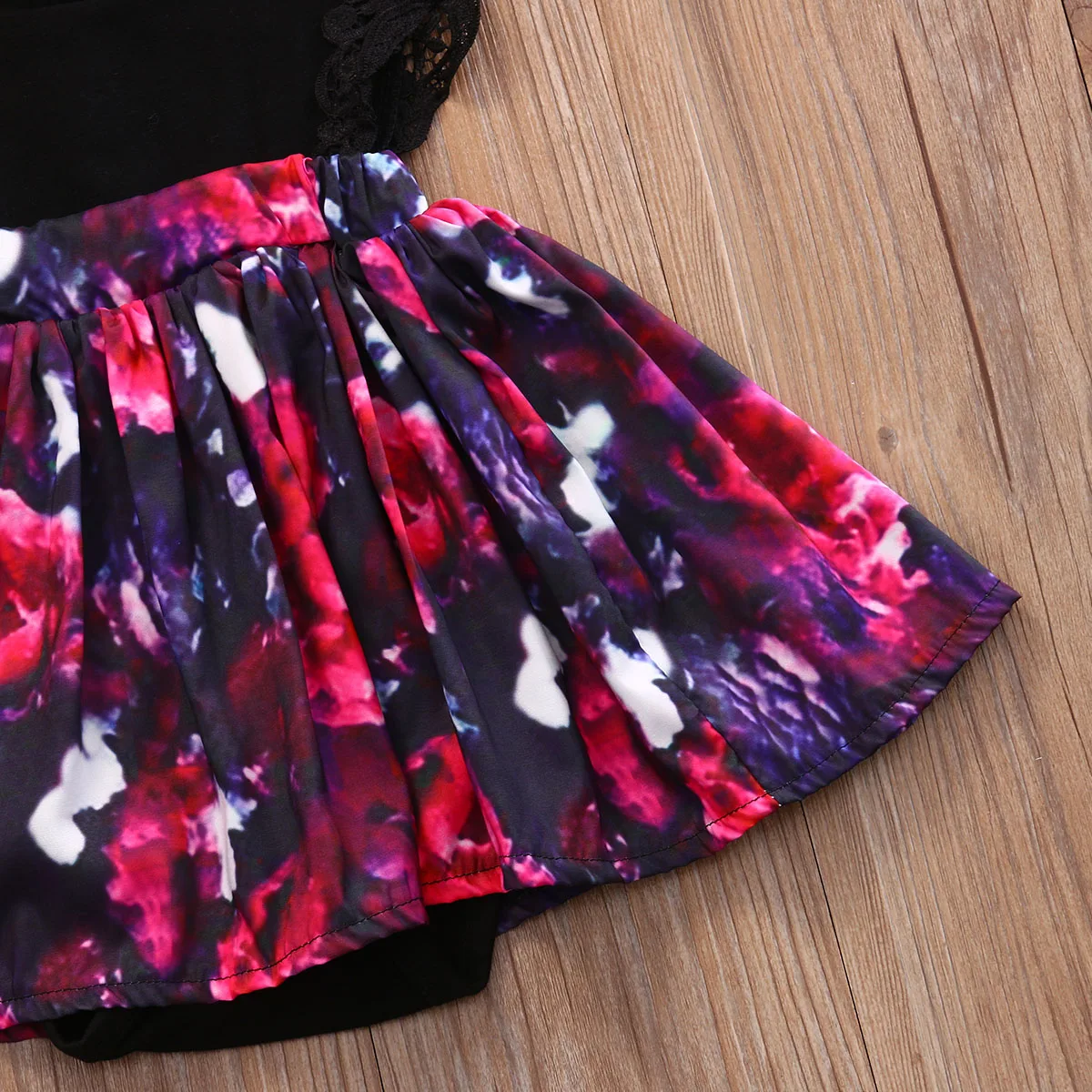 Toddelr детское кружевное платье с рукавами фонариками для маленьких девочек туника