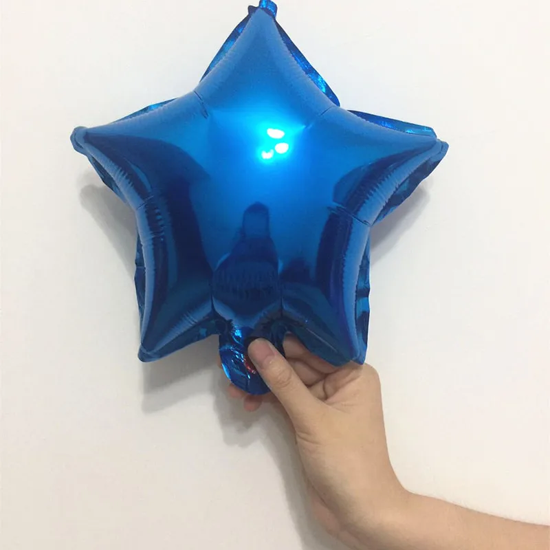 Star blue " 10 дюймов Звездное сердце шар для свадебного украшения Diy деревенский крещение детский душ украшения невесты-To-Be баллон вечерние сувениры - Цвет: Star blue