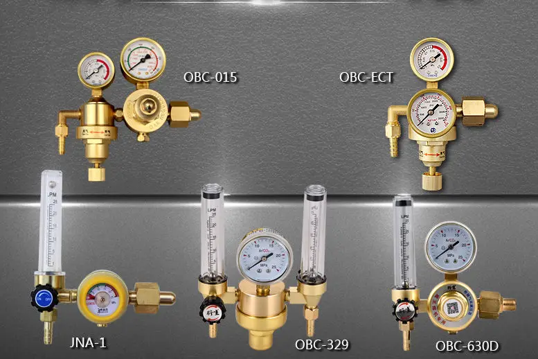 Двухметровый редуктор давления газовый расходомер аргоновый регулятор для