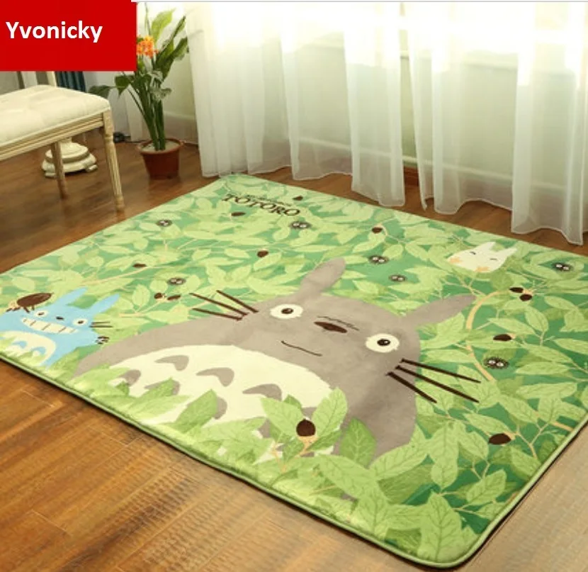 Брендовый милый коврик Totoro детские напольные коврики супер мягкие коралловые