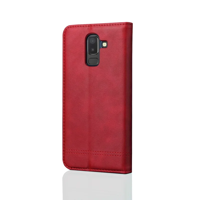 Чехол-книжка на магнитной застежке с Книга чехол для samsung Galaxy j4 j6 Plus j3 j7 j8 A10 A20 A20E A30 A40 A40S A50 A60 A70 A80 A90 Тонкий чехол-подставка
