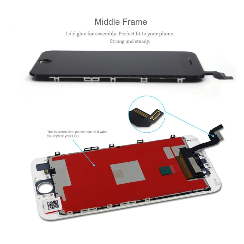 Ремонт для Apple iphone 6 6s 7G lcd 3D кодирующий преобразователь сенсорного экрана в сборе Замена дисплея 6s 7 plus с логотипом