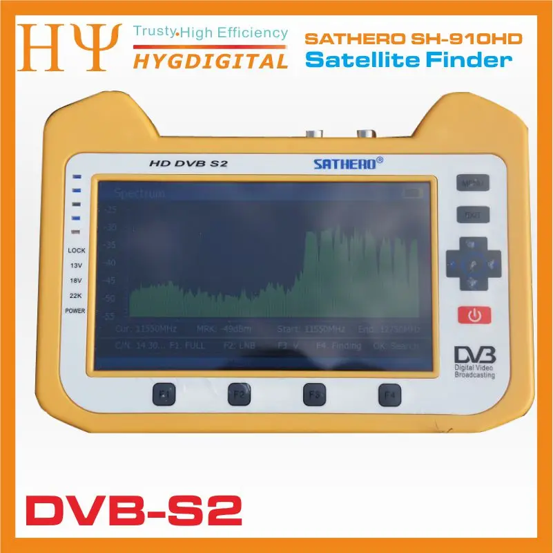 Настоящий Sathero SH 910HD DVB S2 Цифровой спутниковый Finder метр Satfinder HD с функцией