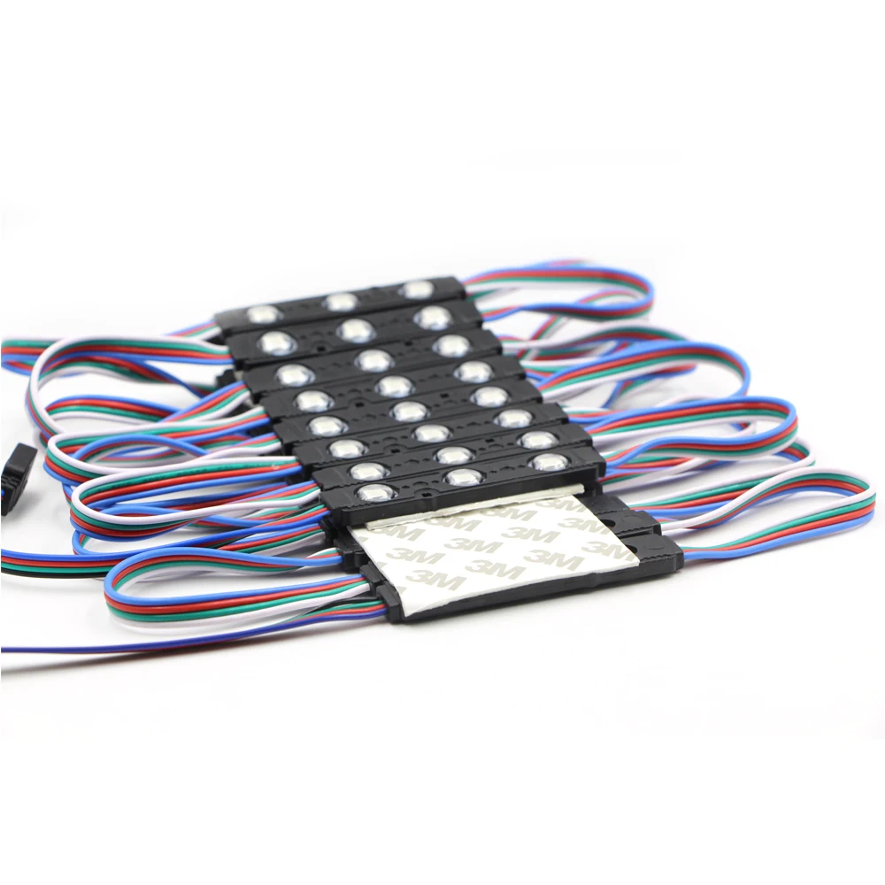 Светодиодный модуль SMD 5050 20 шт. 3 светодиода RGB 12 в пост. Тока декоративные лампы