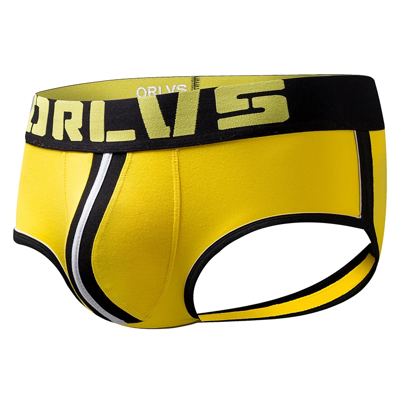 Нижнее белье orlvs Мужские jockstrap открытая задняя часть хлопок сексуальная спина