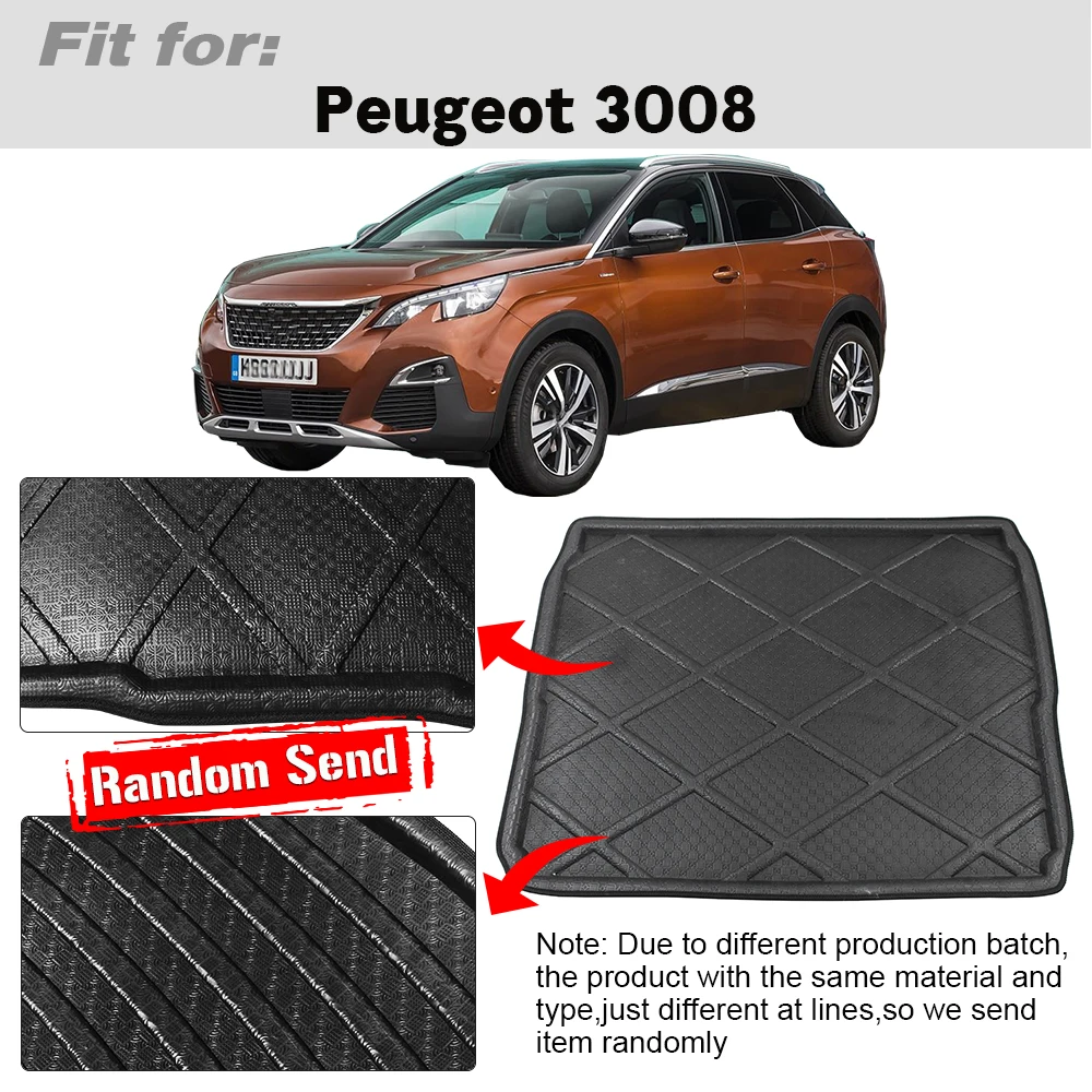Buildreamen2 для Peugeot 3008 автомобильные аксессуары коврик багажника подкладка
