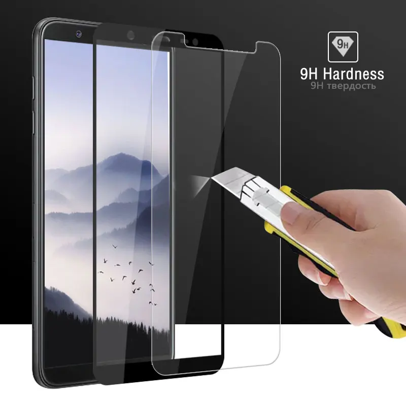 Протектор экрана для samsung Galaxy J8 2018 EU J800 полное покрытие SM J800F жесткая защита