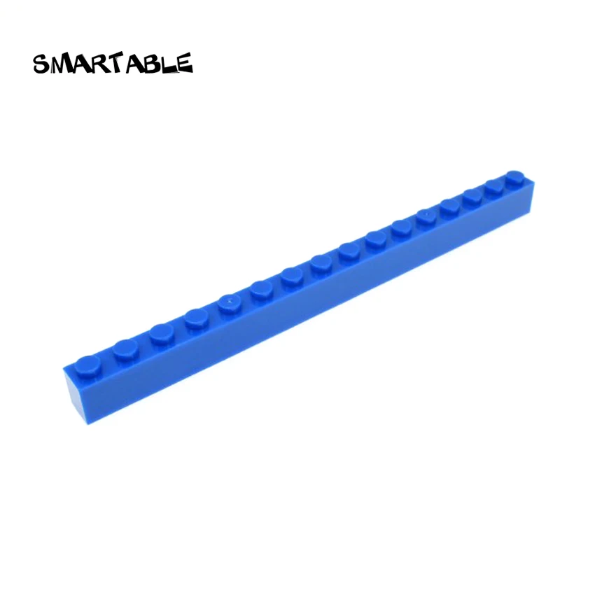 Smartable кирпич 1X16 строительные блоки части DIY игрушки для детей развивающие творческие совместимые основные бренды 2465 MOC игрушки 10 шт./лот