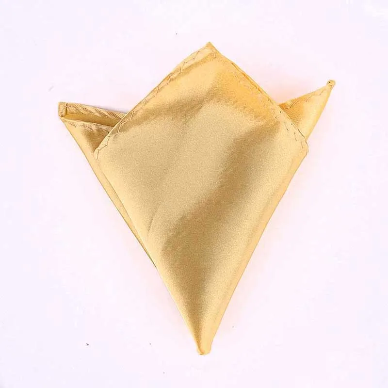 Pale Yellow Роскошный мужской платок носовой платок из полиэстера бизнес Карманный квадратный полотенце для сундуков банкет годовщина коммерческий 22*22 см - Цвет: Pale Yellow
