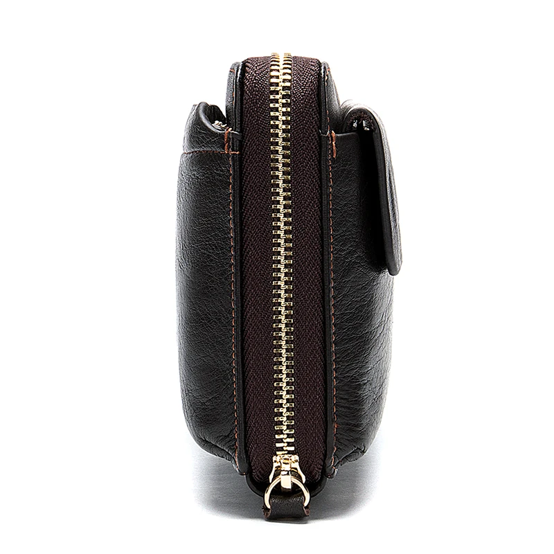 WESTAL Длинный кошелек для паспорта/телефона мужчин пояса из натуральной кожи