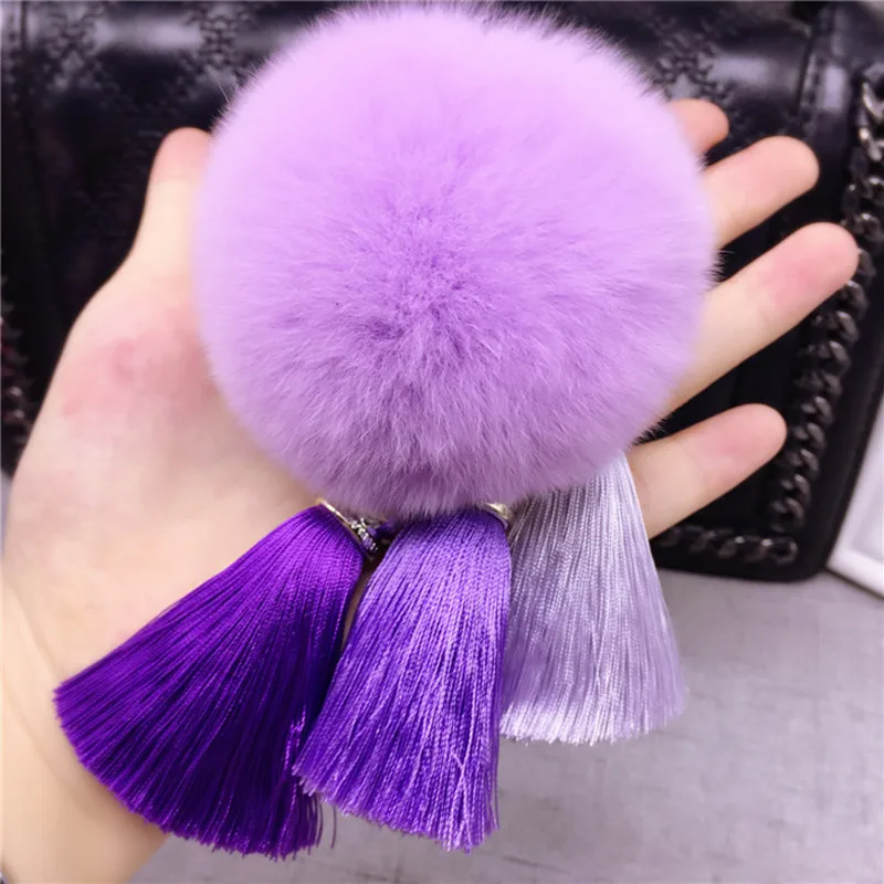 Новинка креативный подарок милая ледяная шелковая кисточка автомобильный