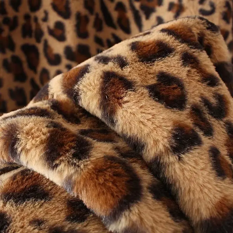 CRRIFLZ Осенняя коллекция леопардовое длинное пальто из искусственного меха с