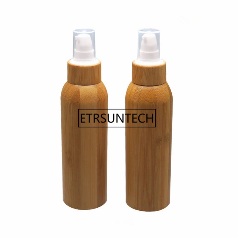 Косметическая бутылка с тонером из натурального бамбука 120 мл многоразовый