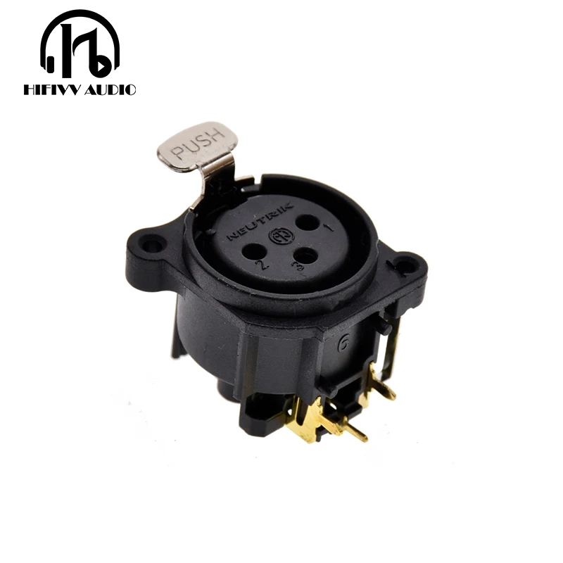 

XLR socket XRL connector 3 core Pure Copper Gold-plated Adapter PCB board