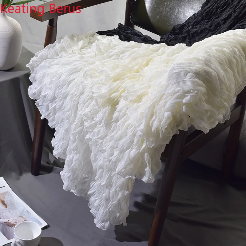 2019 Женская юбка Свободная Высокая талия марлевая американка длинная