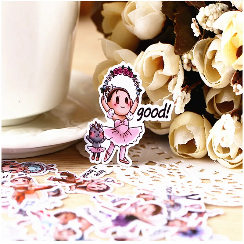 40 шт. декоративные наклейки для скрапбукинга балерины|self-made stickers|ballet girlstickers stickers |