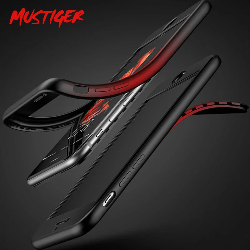 Mustiger 360 градусов Мягкий силиконовый чехол ТПУ для iPhone 6 5S SE полный Чехол 7 8 XS MAX XR 6s
