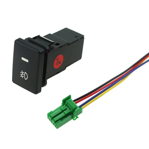 For Toyota Small 1 шт. 5 Pin Кнопка ВКЛ-ВЫКЛ с кабелем Авто Противотуманные фары переключатель для Nissan Qashqai Tiida для Honda Civic CRV для Toyota Corolla - Цвет: For Toyota Small