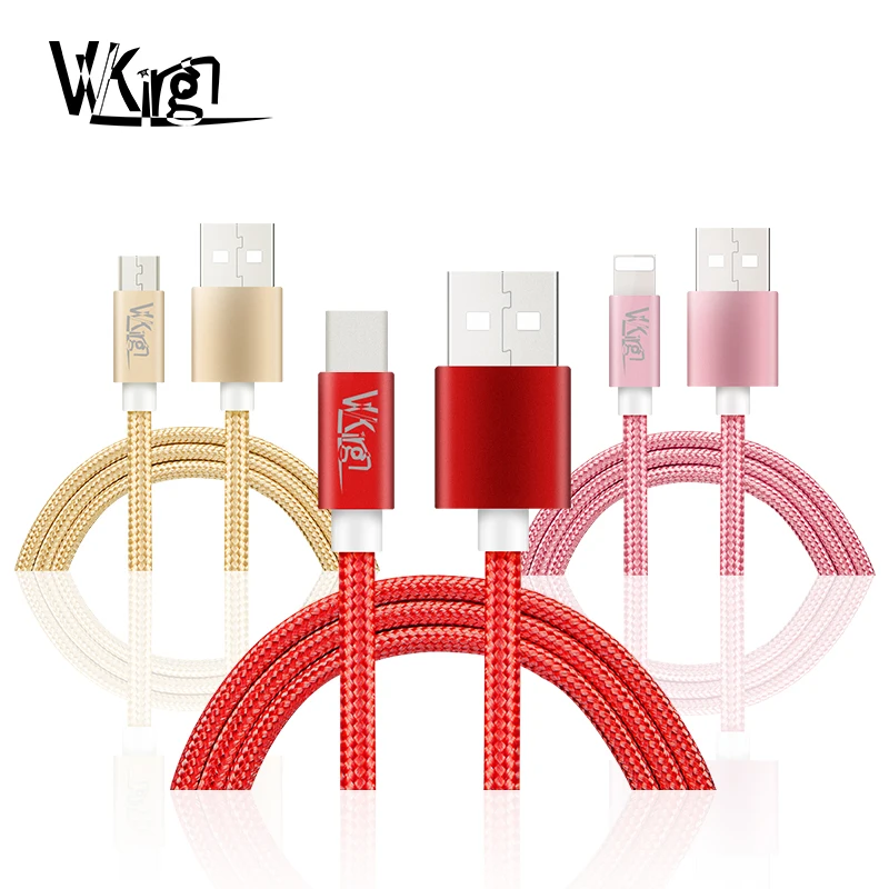 VVKing 1 м зарядное устройство кабель для iPhone iPad Xiaomi samsung мобильный телефон USB кабель для зарядки 8pin Micro Android type C синхронизация даты