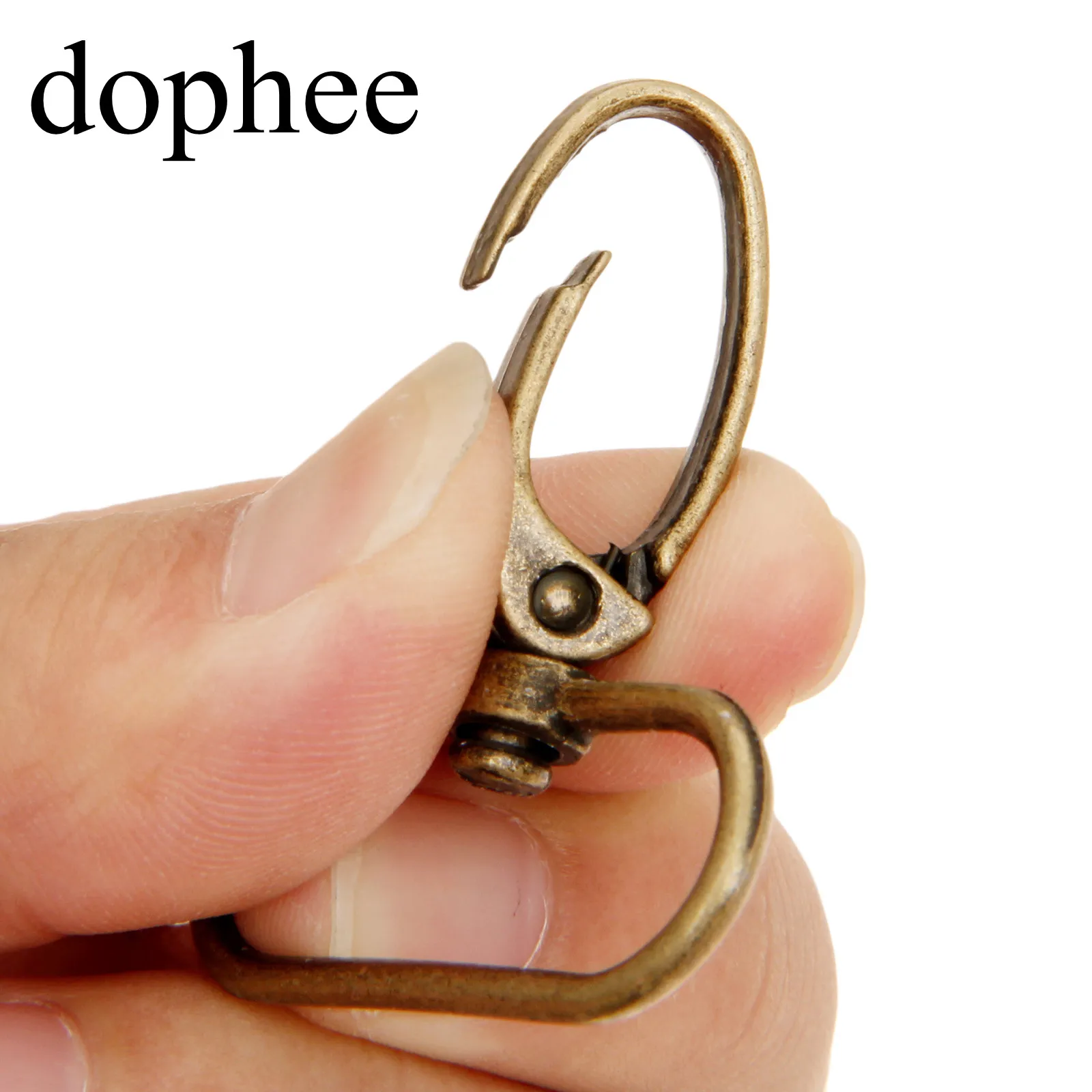 Dophee 20 шт./лот, металлическая багажная сумка, собачья пряжка, крюк, сумка, вешалка, застежка омаров, сделай сам, швейный брелок для ключей ручной работы, пуговицы LW664