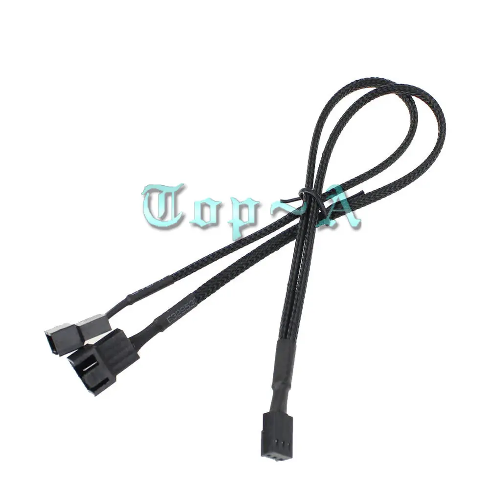 

Кабель питания Gdstime 300 мм, 30 см, 12 дюймов, 3-контактный разъем на два 3-контактных разъема Y компьютер PWM, 5 шт.