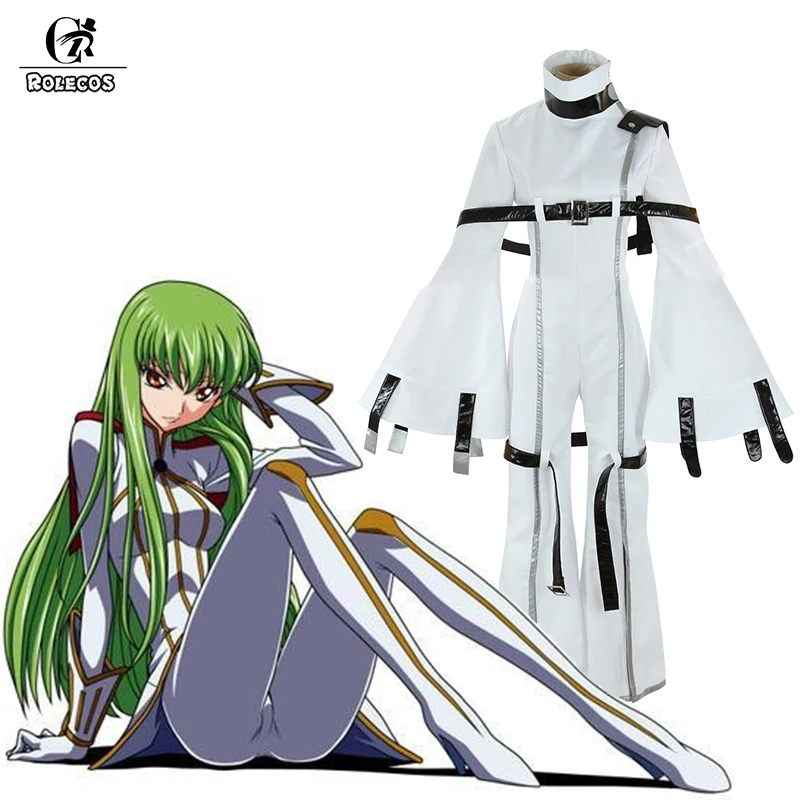 ROLECOS бренд японского аниме код Geass: Hangyaku no Letouch Косплей костюмы C.C. Костюм для