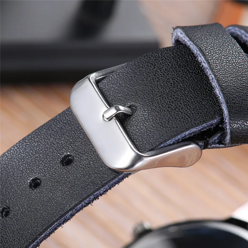 Новинка 2020 кварцевые мужские спортивные часы деловые с кожаным ремешком