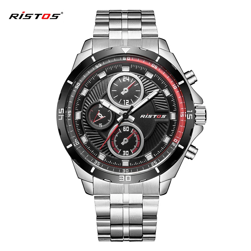 2018 бренд RISTOS Reloj Masculino полностью из нержавеющей стали часы для экстремального