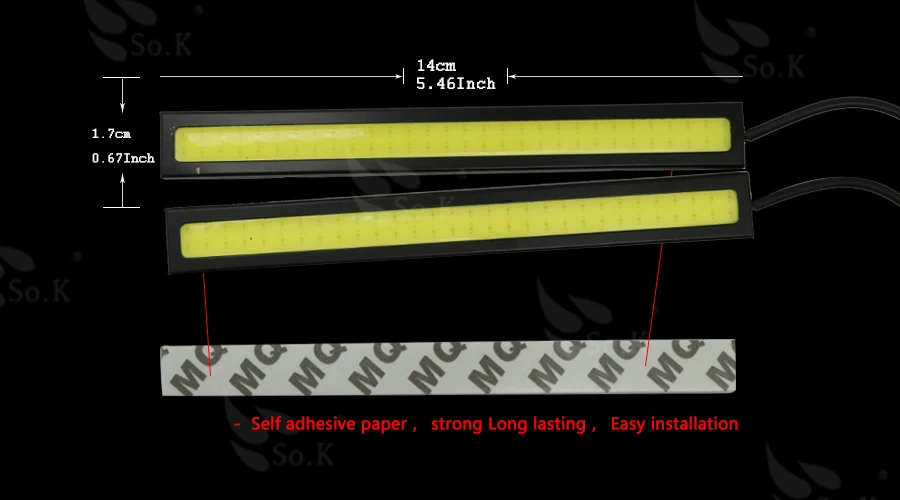 2 шт. дневные ходовые огни 14 см DRL COB светодио дный LED обновление ультра яркий