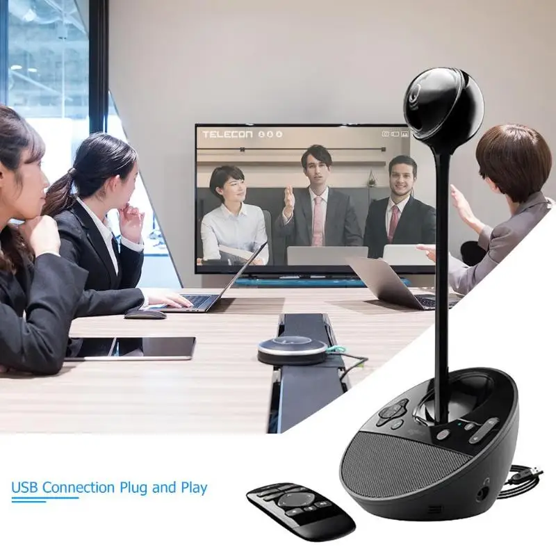 Веб-камера logitech BCC950, веб-камера для видеоконференции, Full HD 1080p с громкой связью, usb-кабелем и пультом дистанционного управления