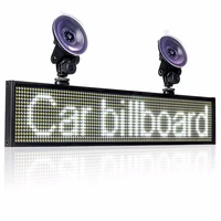12v car led display panel p5mm 50cm wifi programmable scrolling message board led sign display screen hangingadsorption