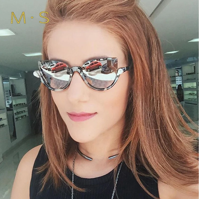 Женские и мужские винтажные солнцезащитные очки MS 2017 модные дизайнерские UV400