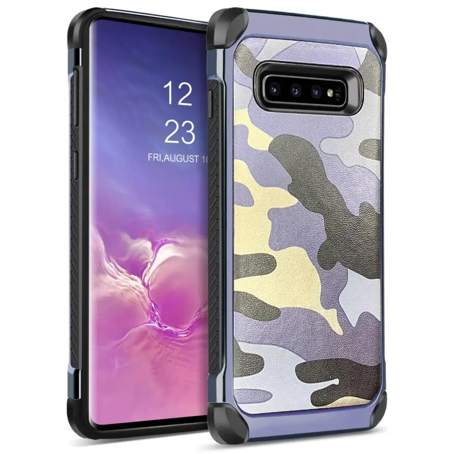 Армейский чехол для Samsung Galaxy S8 S9 S10 Plus S10e Lite S7 S6 Edge S5 Note 8 9 7 5 4 камуфляжный