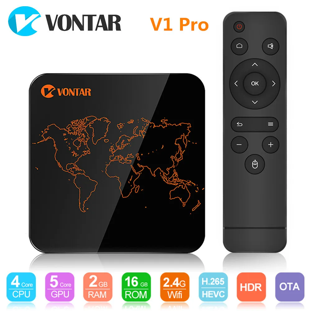2 ГБ 16 Android ТВ Box Amlogic S905W 4 ядра 2.4g WiFi H.265 К 30fps Google Play Store Youtube Сталкер Декодер каналов