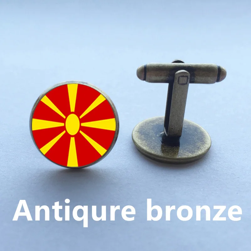 Бесплатная доставка новинка запонки ювелирные изделия красный цвет флаг