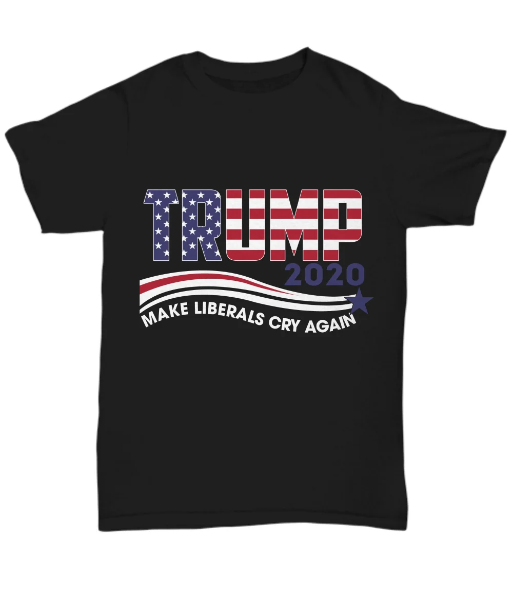 Трамп 2020 Футболка мужская сиквелл Make Liberals Cry снова скидка горячая новая футболка
