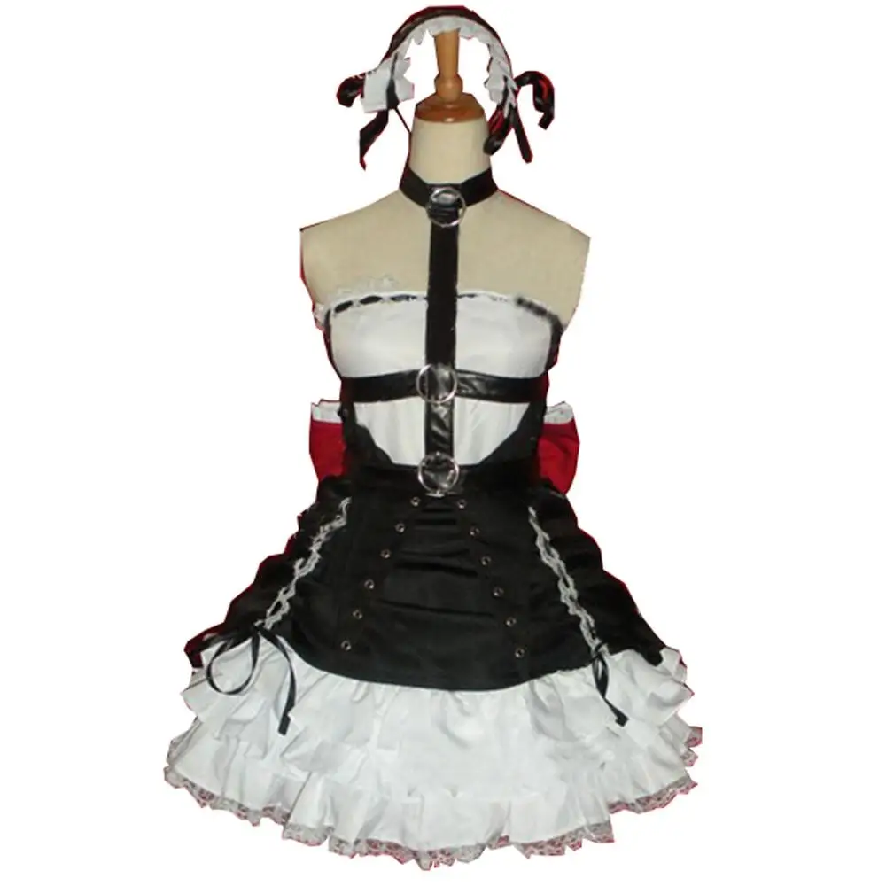 Черный Аниме игра мертвый или живой 5 Marie Rose Косплей Костюм изготовленный на заказ любой размер - Цвет: Черный