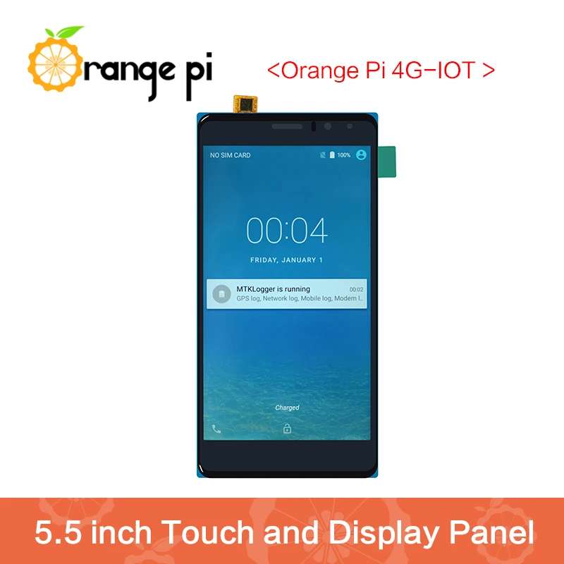 Оранжевый Pi 4G-IOT 5 дюймовый черный цветной TFT LCD сенсорный экран | Компьютеры и офис