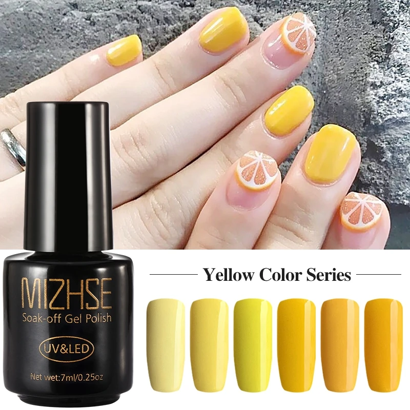set 13 MIZHSE 7 мл светлый Цветной Гель-лак набор Esmalte Гель-лак резиновая основа верхнее покрытие грунтовка Замачивание лаковый лак Быстро Сухой Гель-лак - Цвет: set 13