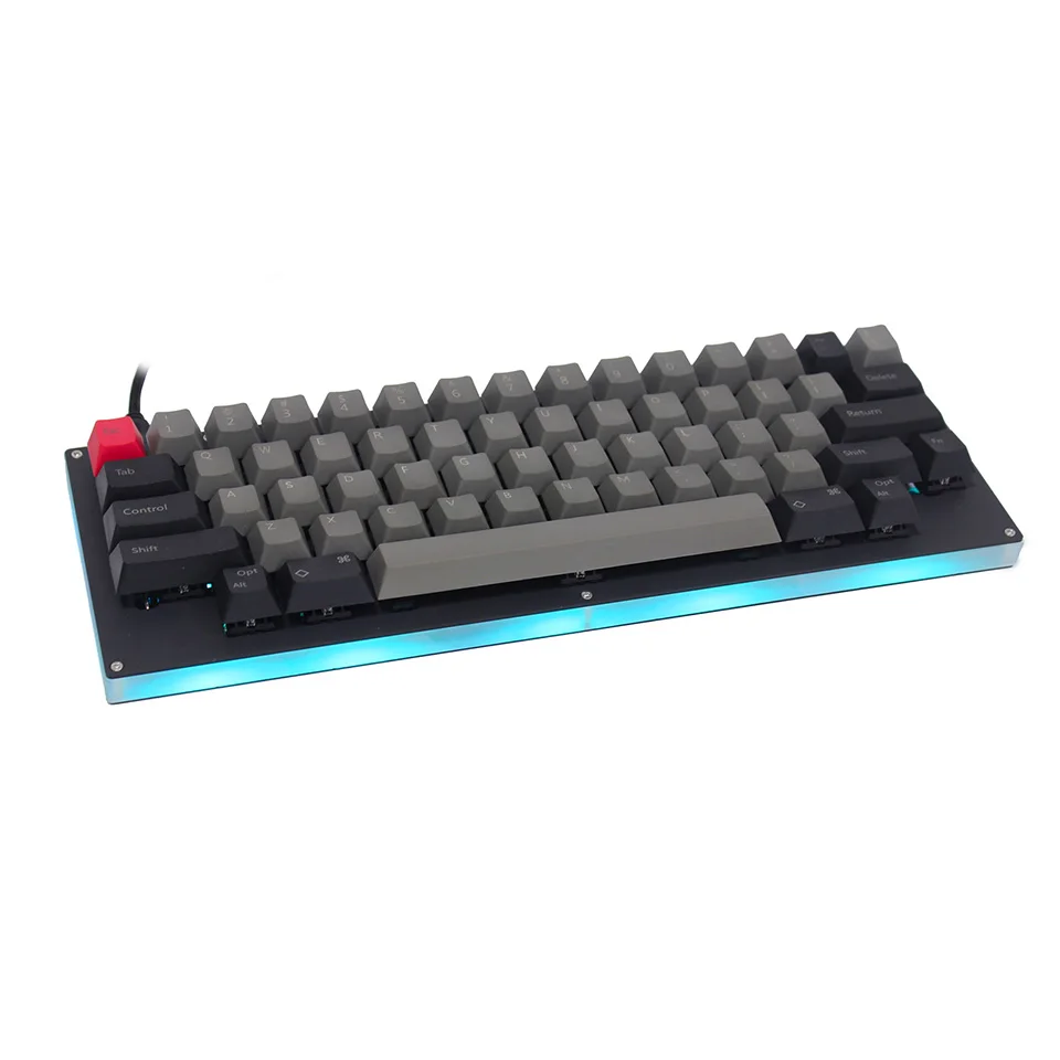 HHKB вишневые переключатели QMK программируемые Underglow RGB Алюминиевый чехол с ЧПУ пластина Cherry MX HHKB механическая клавиатура