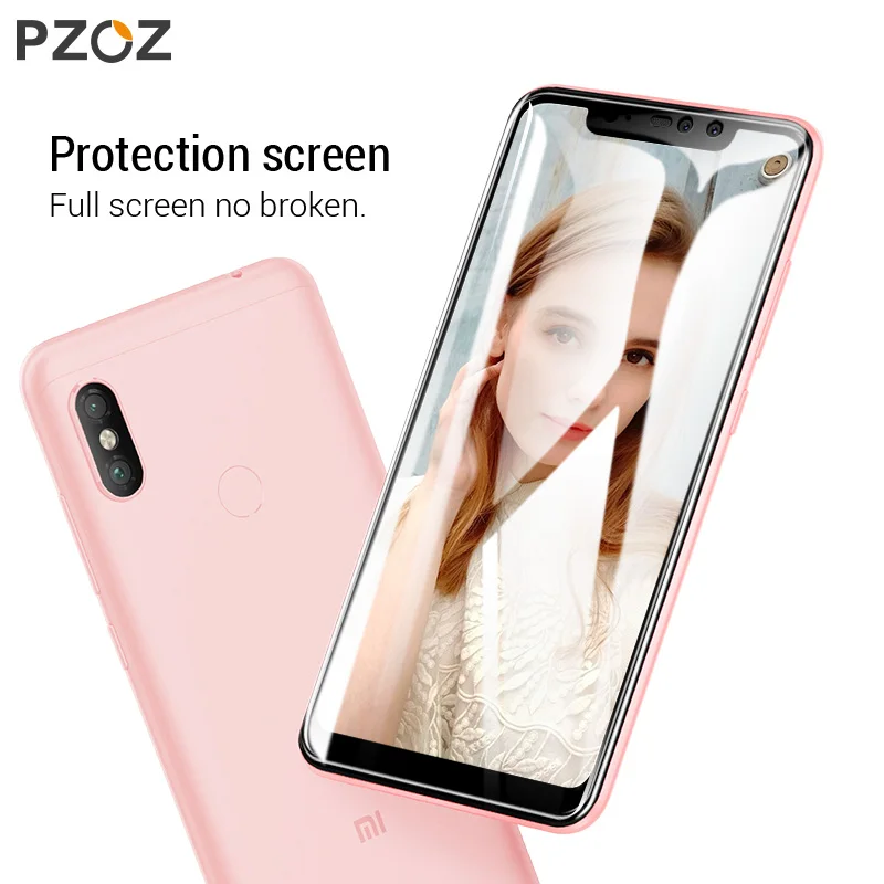 PZOZ закаленное стекло для Xiaomi Redmi note 6 Pro защита экрана полное покрытие закаленное стекло для Xiaomi Redmi note6 Pro Стекло 9H