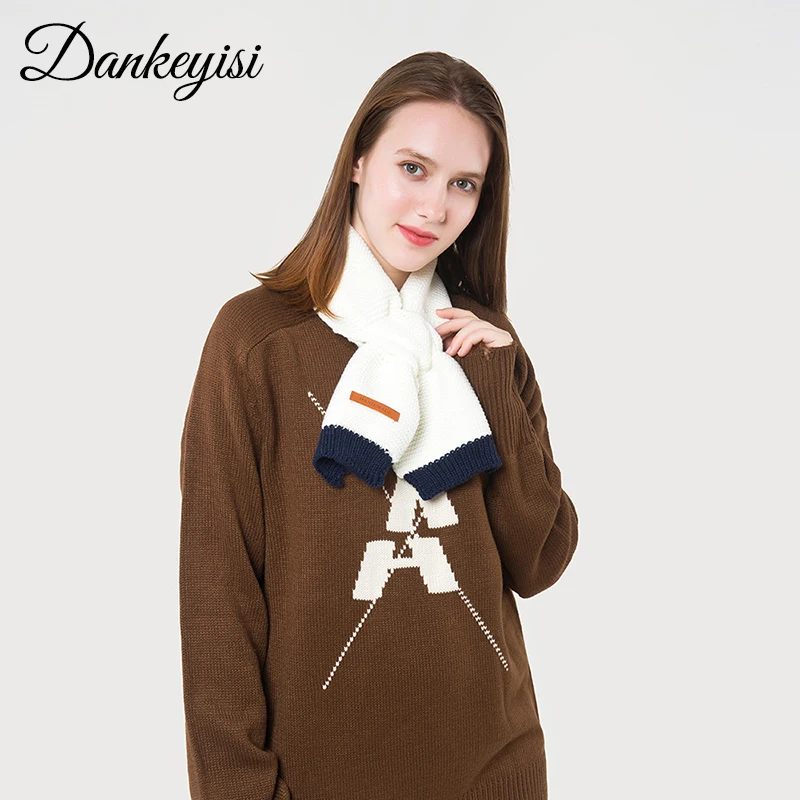 

DANKEYISI New Warm Winter Scarf Women Fashion Neck Scarf Female Luxury Brand Solid Color Blanket Scarves Foulard Bufandas Mujer
