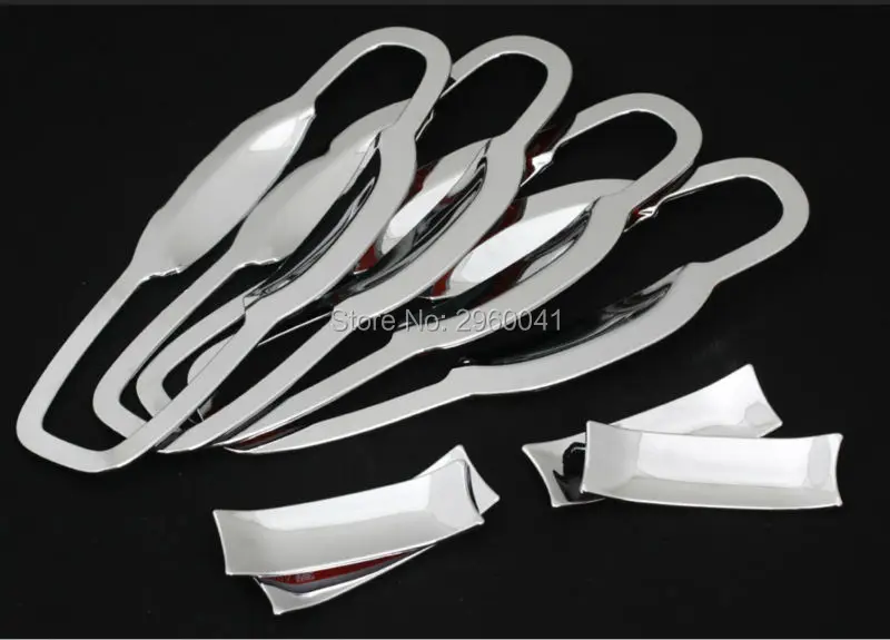 8 шт. Внешний Хром Стайлинга Автомобилей Аксессуары Дверные Ручки Чаши Наручные