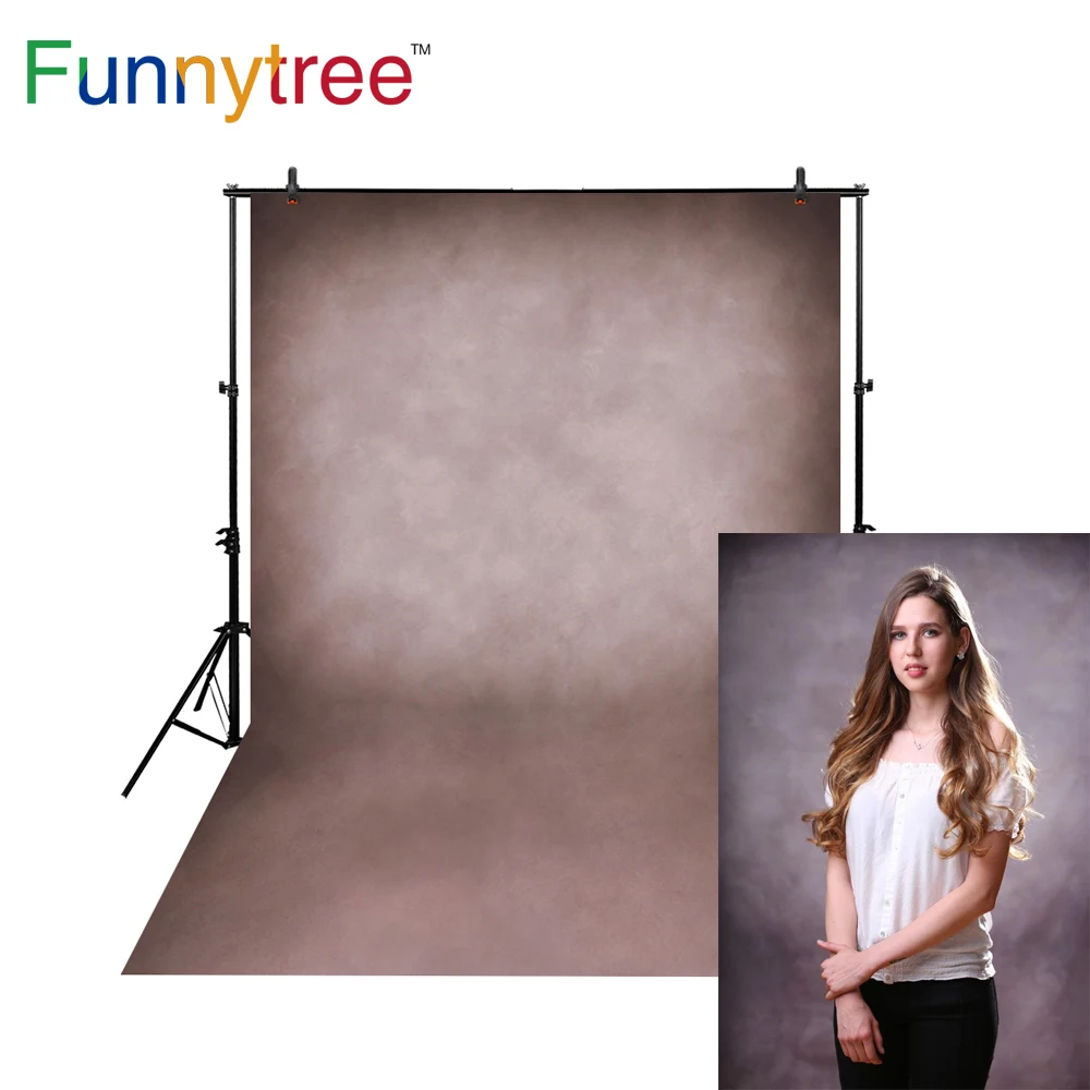 Фон для фотосъемки Funnytree коричневый однотонный фон со старой текстурой украшения
