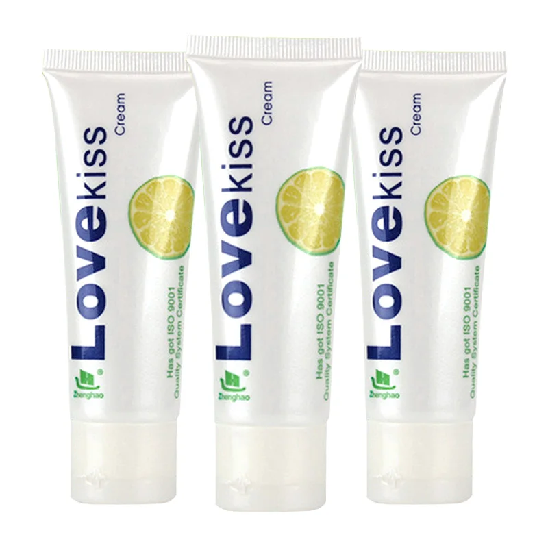 Лубрикант LOVE KISS с лимонным кремом клубничный крем смазка для массажа тела